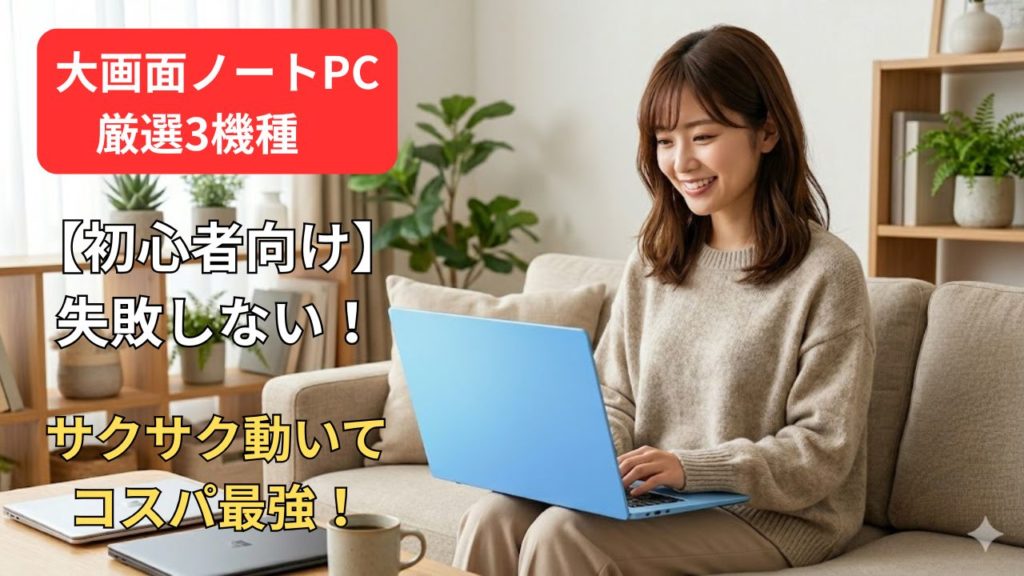 【2026年版】パソコン初心者に「高額なハイスペック」は不要！安くて失敗しないWindowsノートPCおすすめ3選